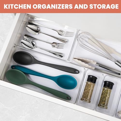 Large Clear Plastic Drawer Organizer 28 Pack - Image 4