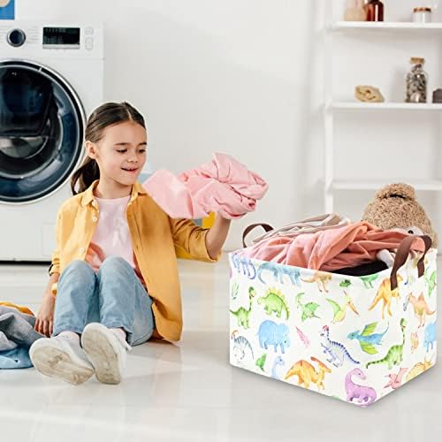 Rectangle Dinosaur Basket, Kids Toy Storage Bin, Storage Bins Organizer - Image 2