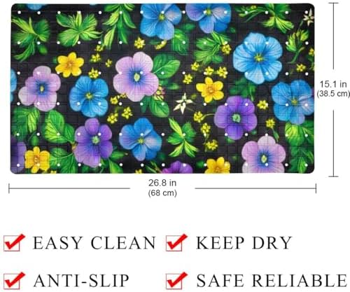 Shower Mat Non Slip, 26.8 x 15.1 Inch Bathtub Mat - Image 4