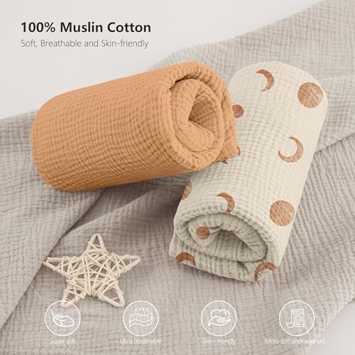Bearmoss Muslin Mini Crib Sheets - Image 4