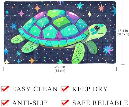 Shower Mat Non Slip, Turtle Starry Sky Anti Slip Bath Mat - Image 4