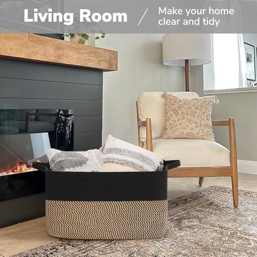 Goodpick 75L Extra Large Woven Blanket Basket - Image 2