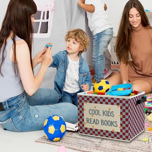 Book Kids Classroom Storage Bins Box - Image 2