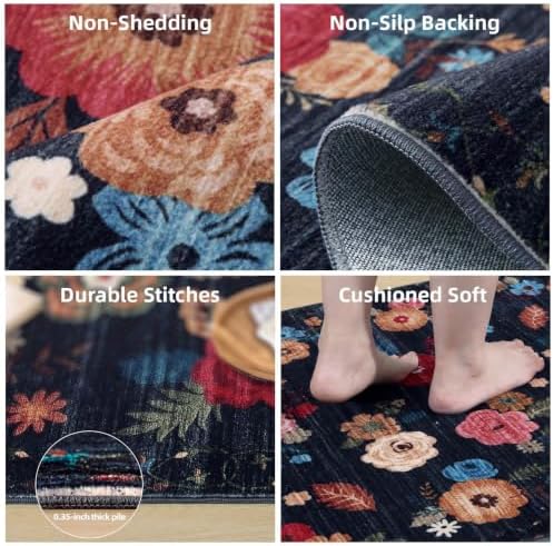 Washable Large Living Room Rug: 8x10 Area Rugs - Image 4