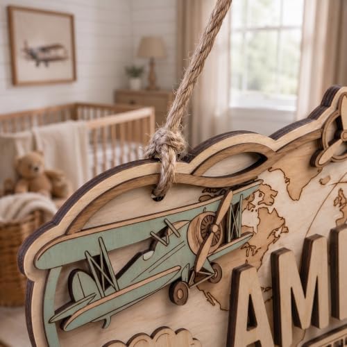 Custom Travel Nursery Name Sign - Image 5