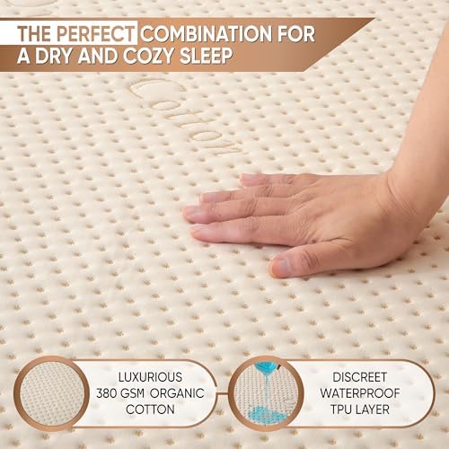 Luxury Waterproof Organic Mattress Protector Cal King Size - Image 4
