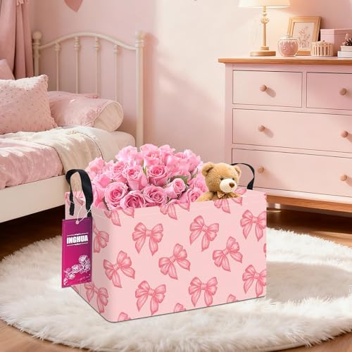 Rectangular Bowknot Storage Basket - Image 6