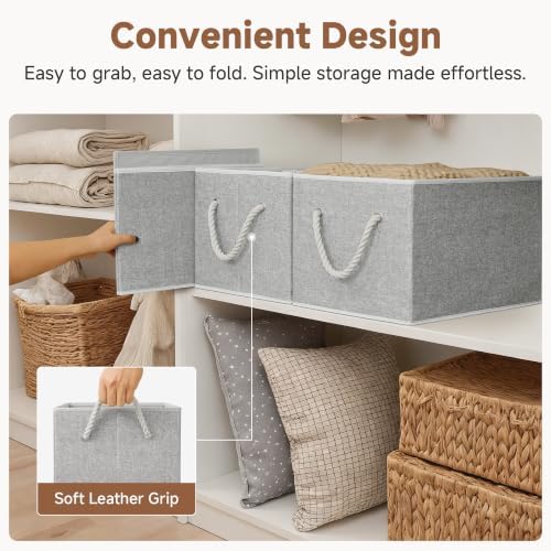 StorageWorks Storage Bins with Rope Handles, Extra Large - Image 3