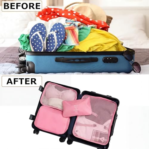 LANSKLBD 6/8 Set Packing Cubes for Suitcases Travel Luggage Packing Organizers - Image 5