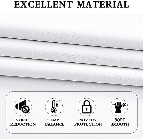 DONREN Pure White Pack of 2 Valances - Image 3