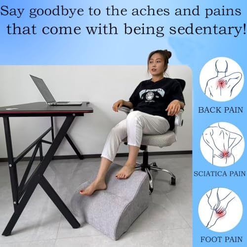 Foot Rest for Under Desk at Work.Multifunctional 3-Tier Foot Stool - Image 4