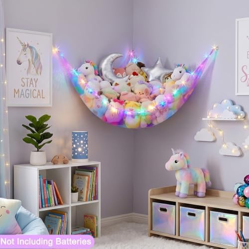 Stuffed Animals Net or Hammock Kids Toy Storage Organizer - Image 4