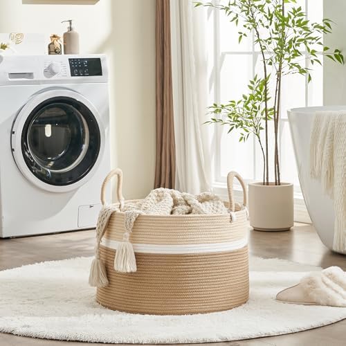 KAKAMAY Large Blanket Basket - Image 3