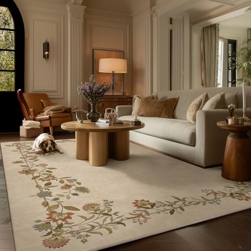6x9 Area Rugs for Living Room: Washable Bedroom Rug Non Slip Large Carpet - Image 5