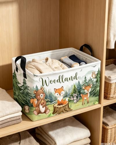 Essme Rectangular Animal Basket, Kids Storage Bins Organizer - Image 4