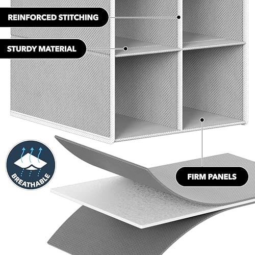 Simple Houseware 20 Section Shelves Hanging Shoes Organizer - Image 5