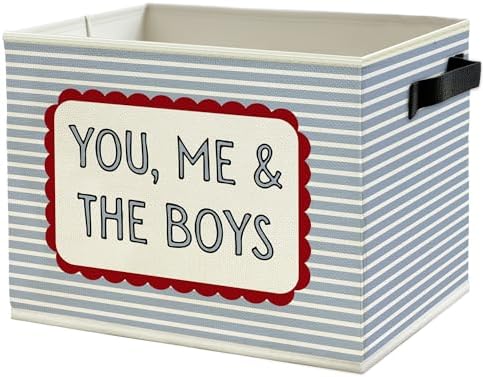 Vintage Boy Nursery Storage Bins Box by Unknown
