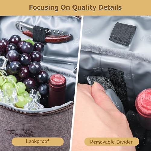 Tirrinia 2 Bottle Wine Cooler Tote Carrier - Image 3