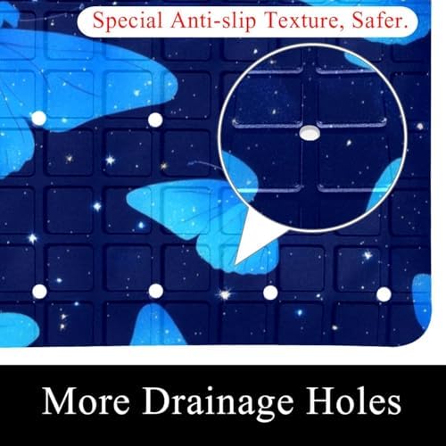 Non Slip Shower Mat Bathtub Mat 15.1x26.8 Inch, Quick Dry Bath Mat - Image 2