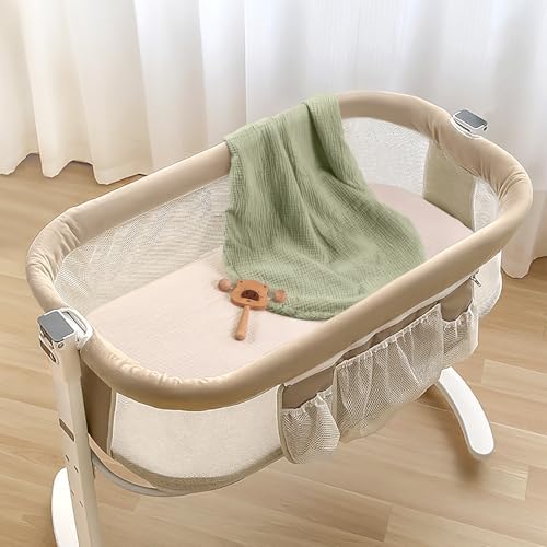 lulumoon Muslin Fitted Bassinet Sheet: Compatible - Image 7