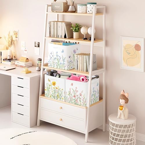 11.8" Wild Flower Storage Cube Organizer Set 3Pcs Clothes Storage Basket Bin - Image 4
