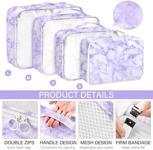 8 Set Packing Cubes for Travel, Luggage Packing Organizers Accessories Large - Image 3