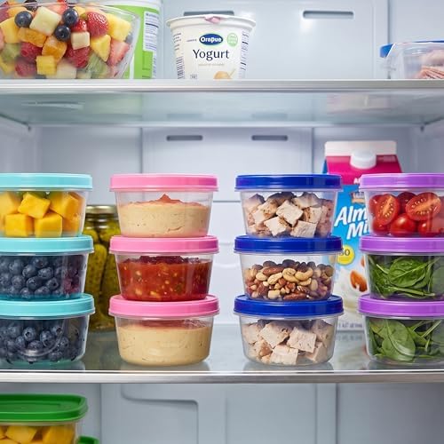 DecorRack 8 Pack - 7 oz Plastic Food Storage Containers - Image 3