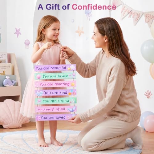 Girls Room Decor Colorful Inspirational Wall Plaque Set - Image 4