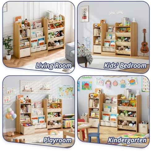 Kids Bookshelf and Toy Storage - Image 7