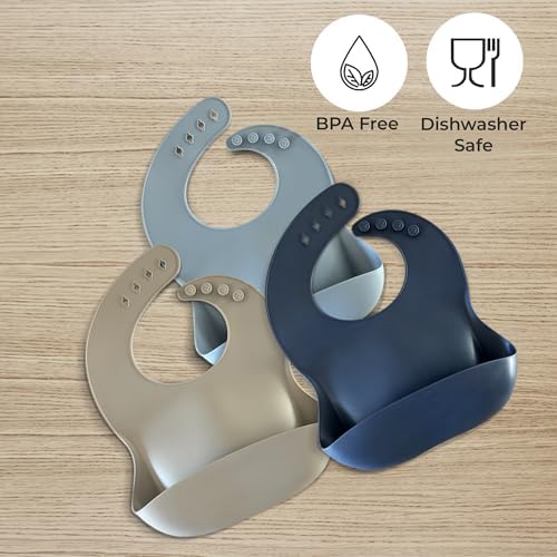 Silicone Baby Feeding Bibs – Waterproof, Soft & Adjustable - Image 2
