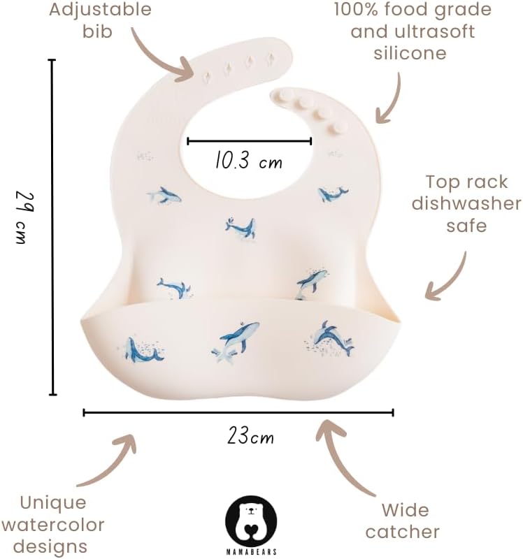 Silicone Baby Bib and Mat | Boys Girls Babies & Toddlers | Waterproof, - Image 4