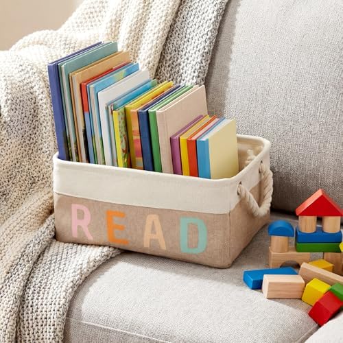 Marsui 1 Pcs Book Storage Basket, Book Bin, Bookish Gifts - Image 2