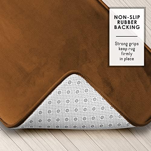 Clara Clark 3 Piece Bathroom Rugs Bath Mat Set, Velvet Memory Foam Bath Mats - Image 5