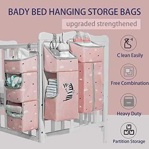 Hanging Diaper Caddy Organizer for Baby Crib - Image 2