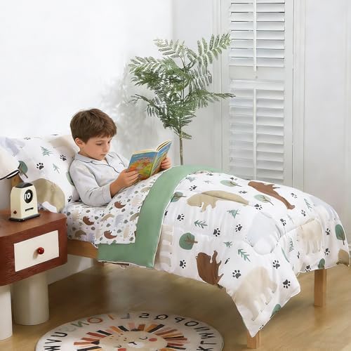 lasoftan Toddler Bedding Set, Toddler Bed Comforter Sets - Image 6