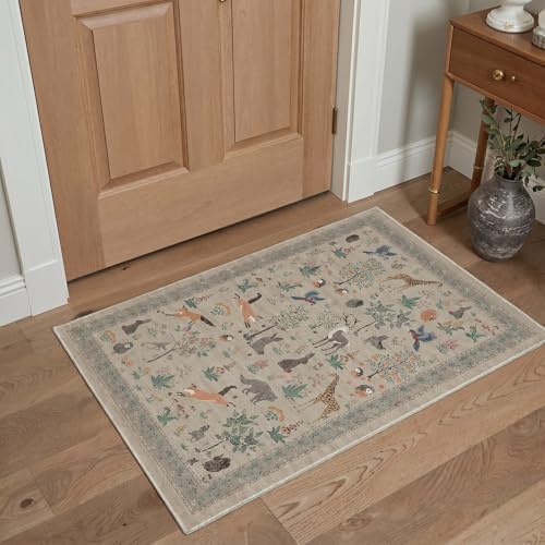 BESBLEE 2'6X6 Washable Kitchen Runner Rug, Animal Non Slip - Image 3