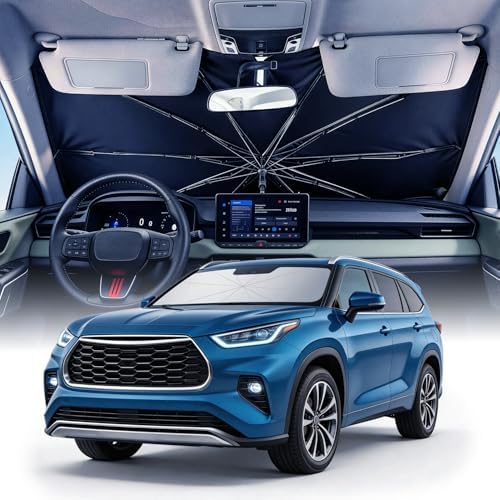 Weektic Windshield Sun Shade Umbrella, Sun & Heat Protection, Keep Vehicle Cool by Weektic