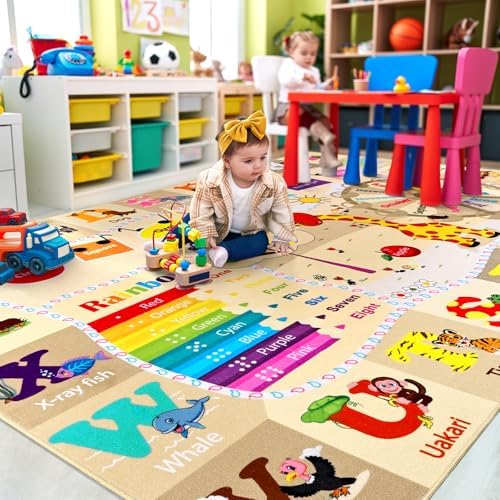 BENRON 7x10 Playroom Rug for Kids Washable, PlayMat - Image 6
