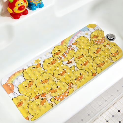 Kids Bathtub Mat, Non Slip Cartoon Bath Mat by KINUUIS