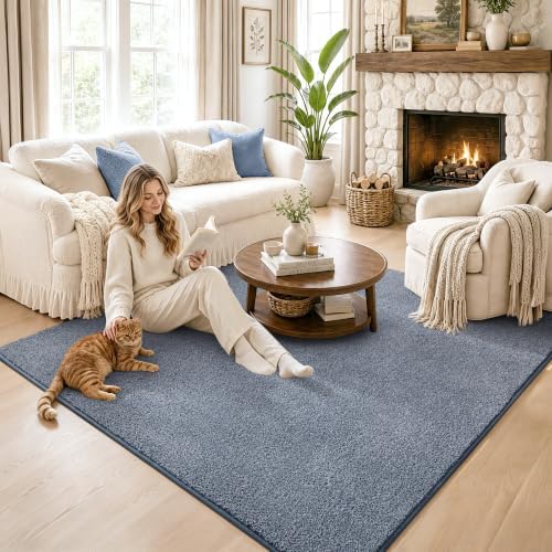 Keeko 4x4 Square Area Rugs for Living Room Bedroom, Soft Washable Carpet - Image 3