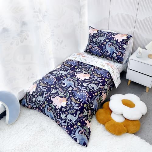 Pea Pod 4 Piece Dinosaur Toddler Bedding Set - Image 2