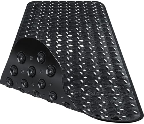 Extra Long Bathtub Mat Non Slip Bath Mat Black 40"x16" Full Size - Image 3