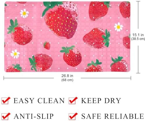 Shower Mat Non Slip, 26.8 x 15.1 Inch Bathtub Mat - Image 4