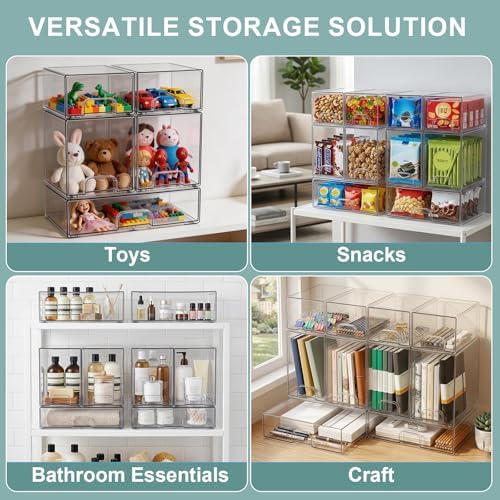 POLRAI 5 Pack Baby Bottle Organizer Stackable Storage Bins - Image 5