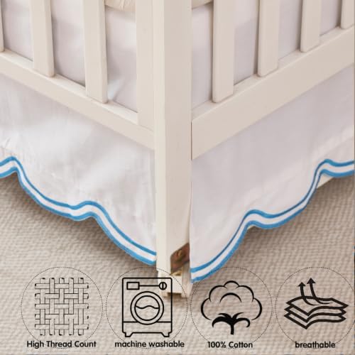 Brandream 100% Organic Cotton Crib Skirt - Image 7