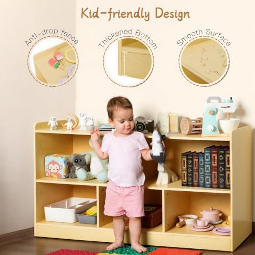 Montessori Shelf, Wooden Toy Storage Organizer - Image 3