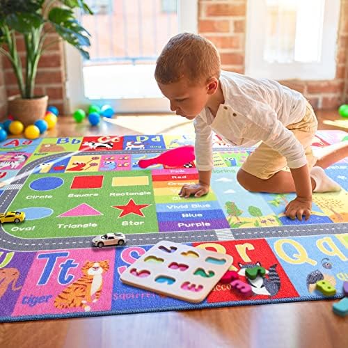 HOMORE Kids Educational Rug, 4x6 Kids Collection Area Rug - Image 5