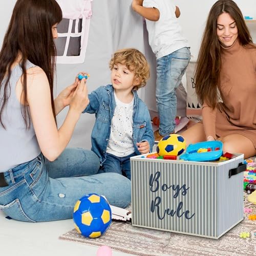 Boy Nursery Storage Bins Box - Image 2