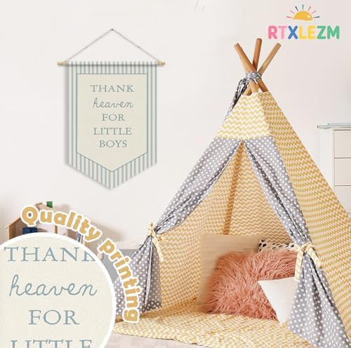 Baby Boys Room Nursery Decor, Thank Heaven - Image 6