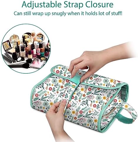 FINTIE Hanging Toiletry Bag Portable Travel Cosmetic Makeup Organizer - Image 3